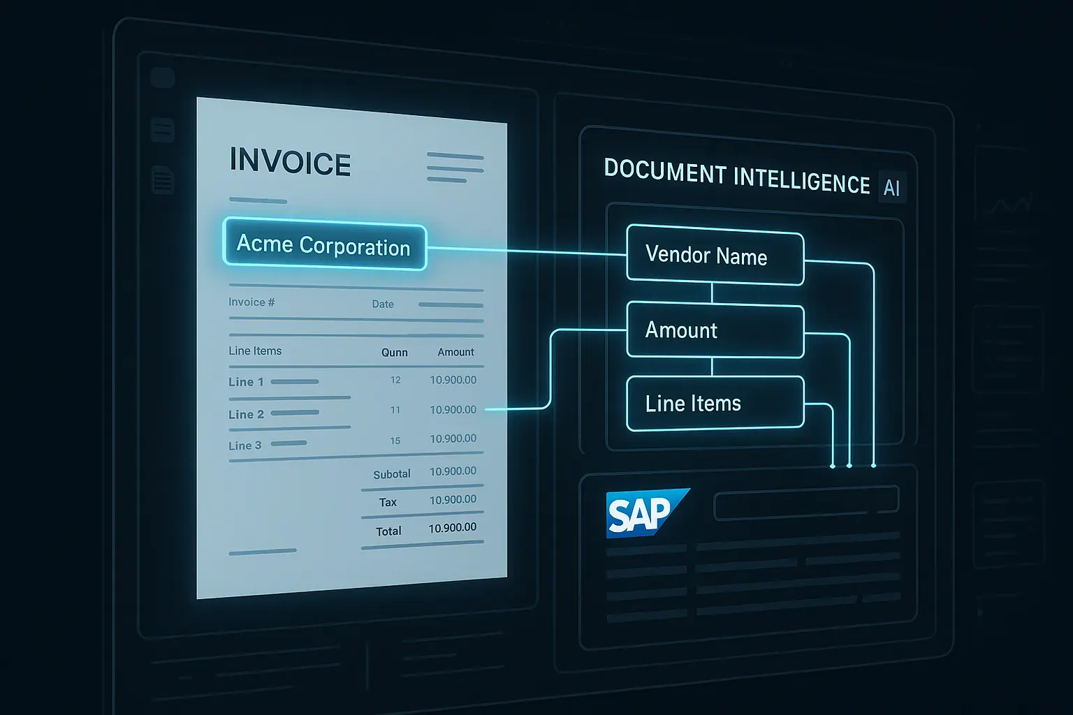 AI Invoice Extraction in SAP with LLM Vision