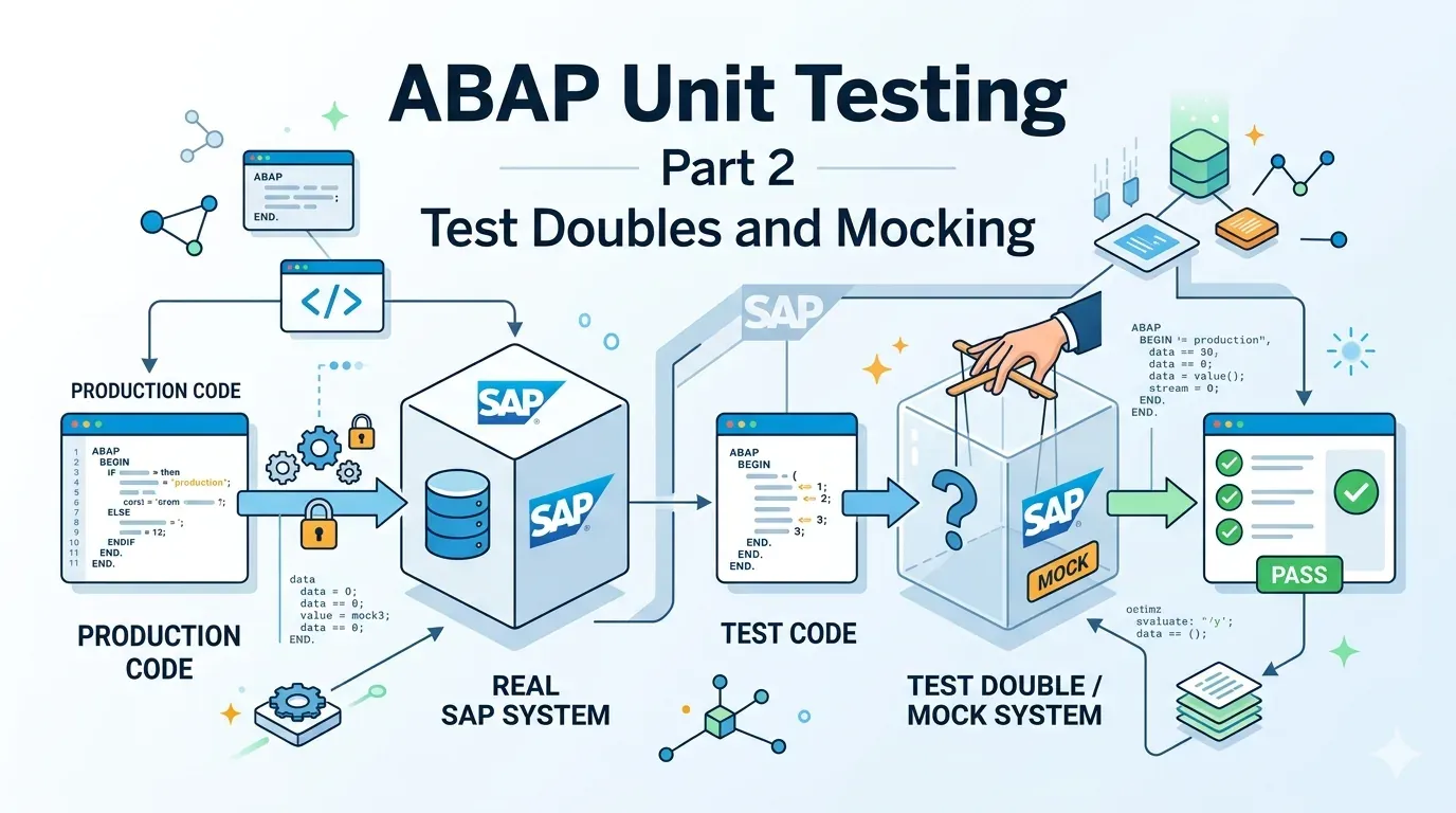 ABAP Unit Testing Part 2: Test Doubles and Mocking in SAP
