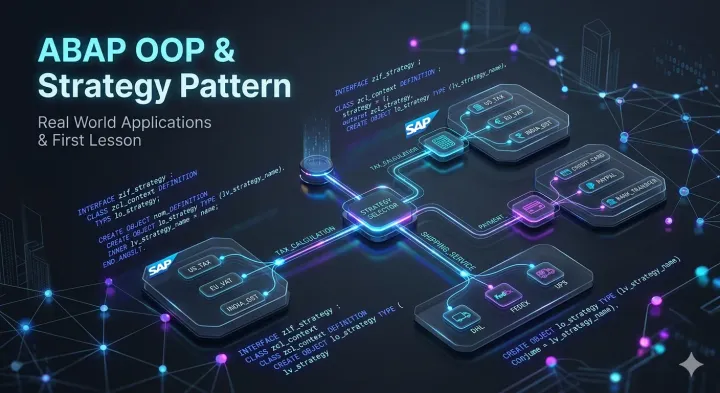 Design Patterns in ABAP OOP: Factory & Strategy Patterns in Real-World Applications